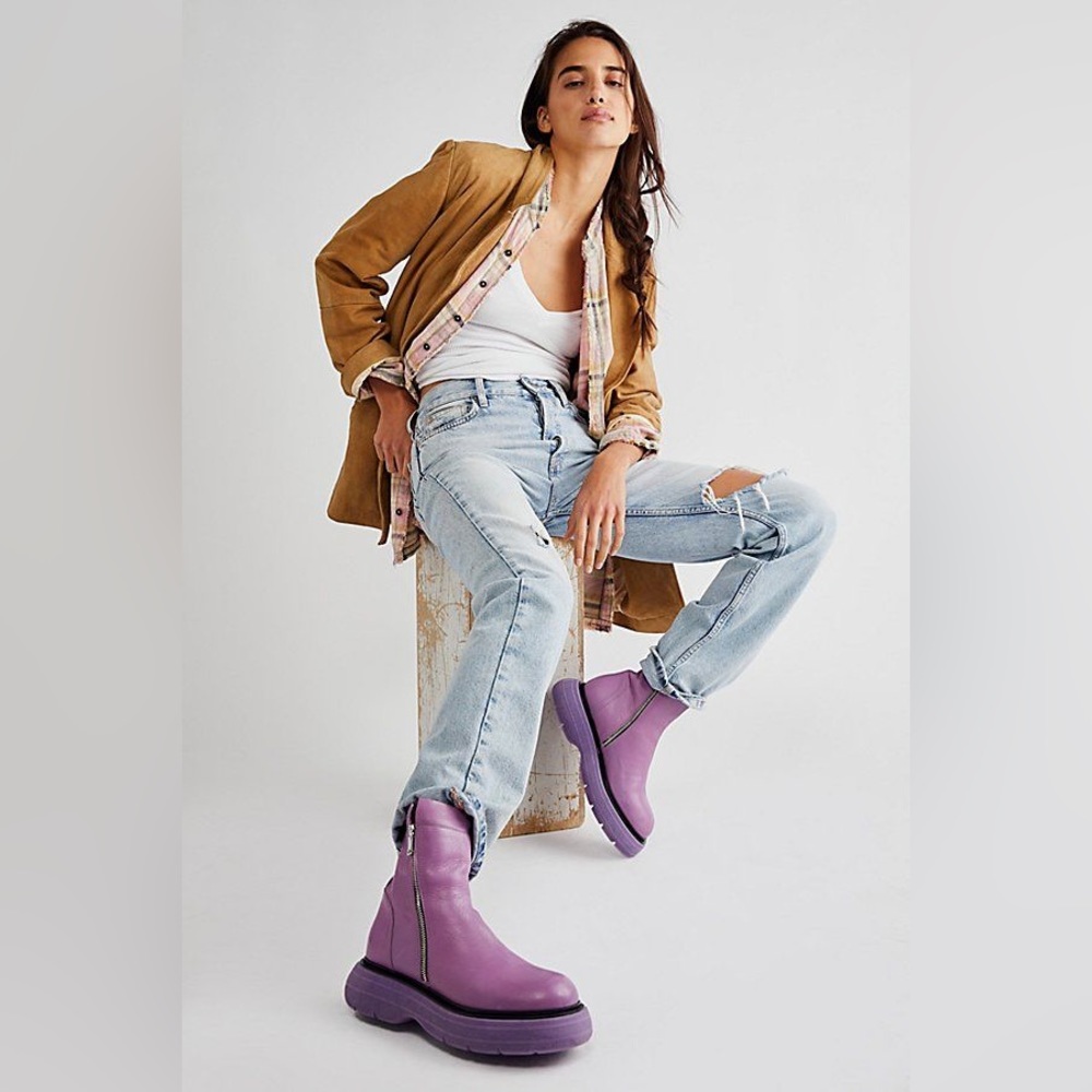 Free People Mara Zipper boots- rare